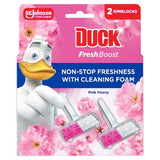 Duck Fresh Boost Pink Peony toilet rim blocks 2x16g, imported from the UK
