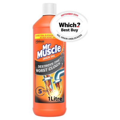 Mr Muscle Sink & Drain Unblocker Gel 1L, imported from the UK
