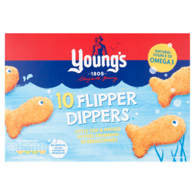 Young's Flipper Dippers White Fish in Breadcrumbs 250g