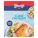 Young's breaded cod fillets 440g pack (British brand)