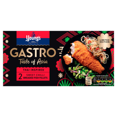 Youngs Gastro Signature Breaded 2 Sweet Chilli Fish Fillets 270g