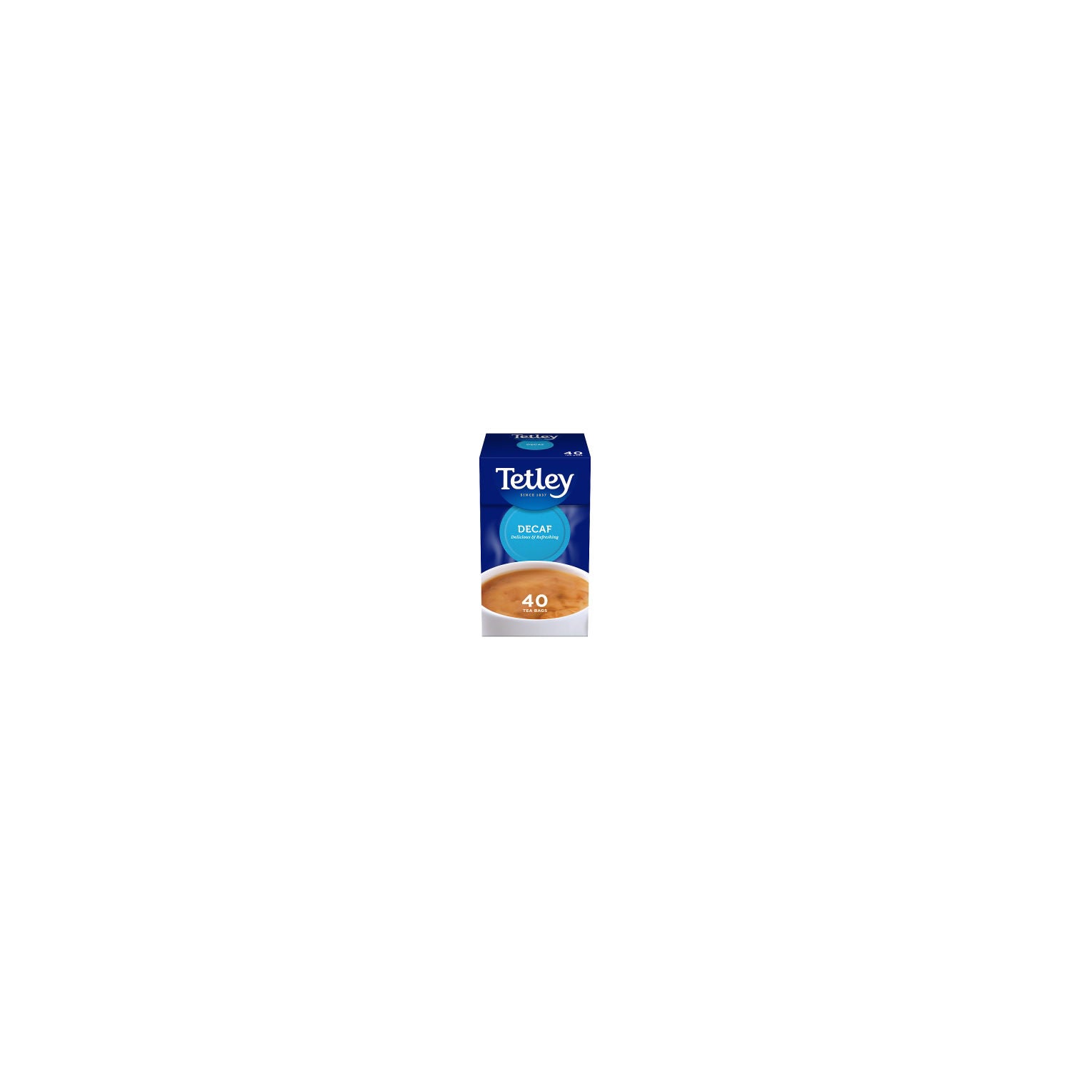 Tetley decaf tea bags 40 count 125g (British brand)
