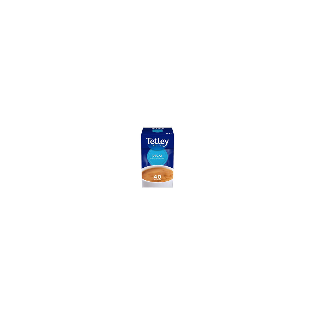 Tetley decaf tea bags 40 count 125g (British brand)