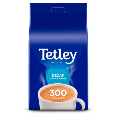 Tetley decaf black tea 300 tea bags 938g (British brand)
