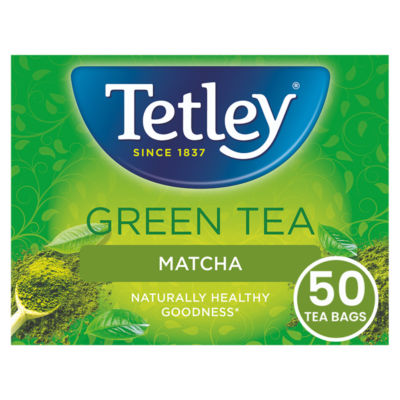 Tetley green tea matcha tea bags 105g (British brand)