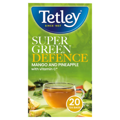 Tetley Grünteebeutel mit Mango und Ananas 40g (britische Marke)