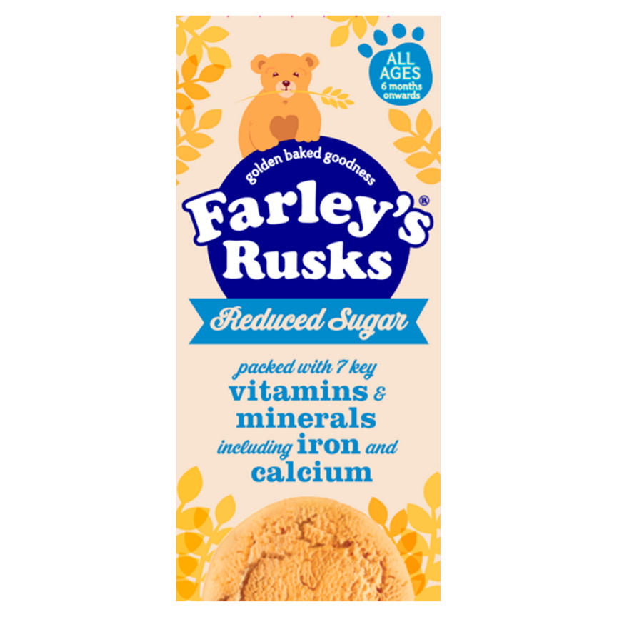 Heinz Farley's Rusks Reduced Sugar Baby Food Snacks 6+ Months GOODS ASDA   
