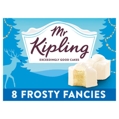 Mr Kipling Frosty Fancies Christmas cakes 8 pack (British brand)