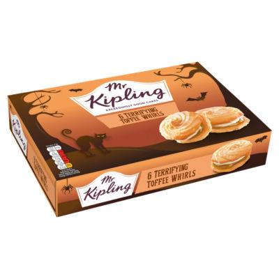 Mr Kipling toffee Viennese whirls 6-pakning (britisk merke)