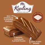 Mr Kipling milk chocolate cake slices 6 pack, imported from the UK