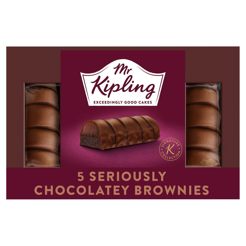 Mr Kipling 5 Seriously Chocolatey Brownies GOODS ASDA   