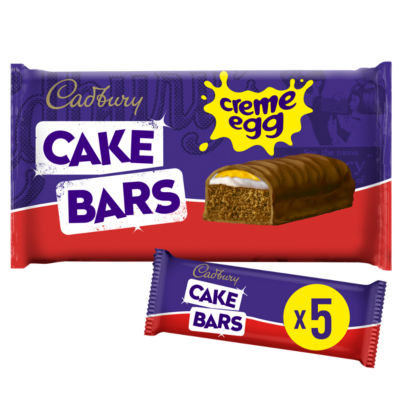Cadbury Creme Egg chocolate cake bars 5 pack, imported from the UK