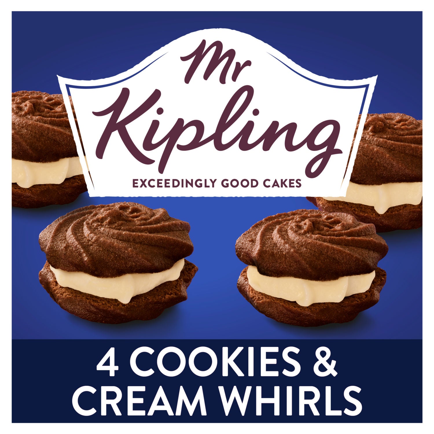 Mr Kipling Cookies & Cream Viennese Whirls 4 pack (British brand)