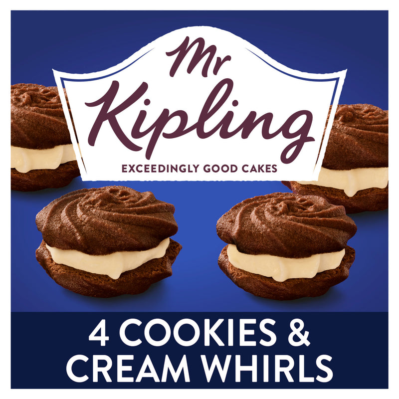 Mr Kipling Cookies & Cream Viennese Whirls 4 pack (British brand)
