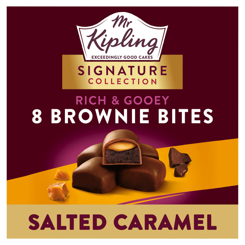 Mr Kipling salted caramel brownie bites 8 pack - British product