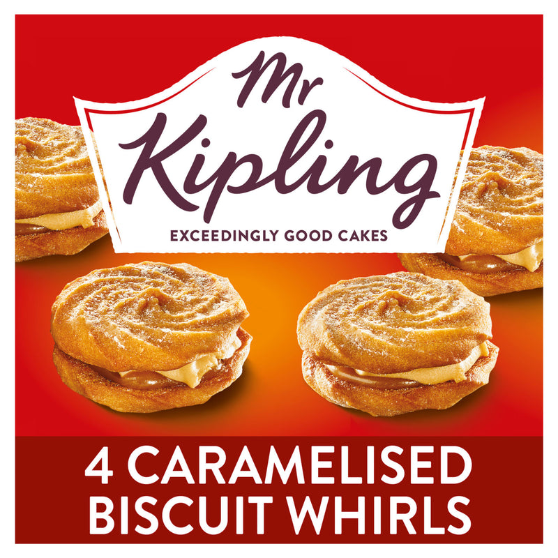 Mr Kipling Caramelised Biscuit Viennese Whirls 4 pack (British brand)