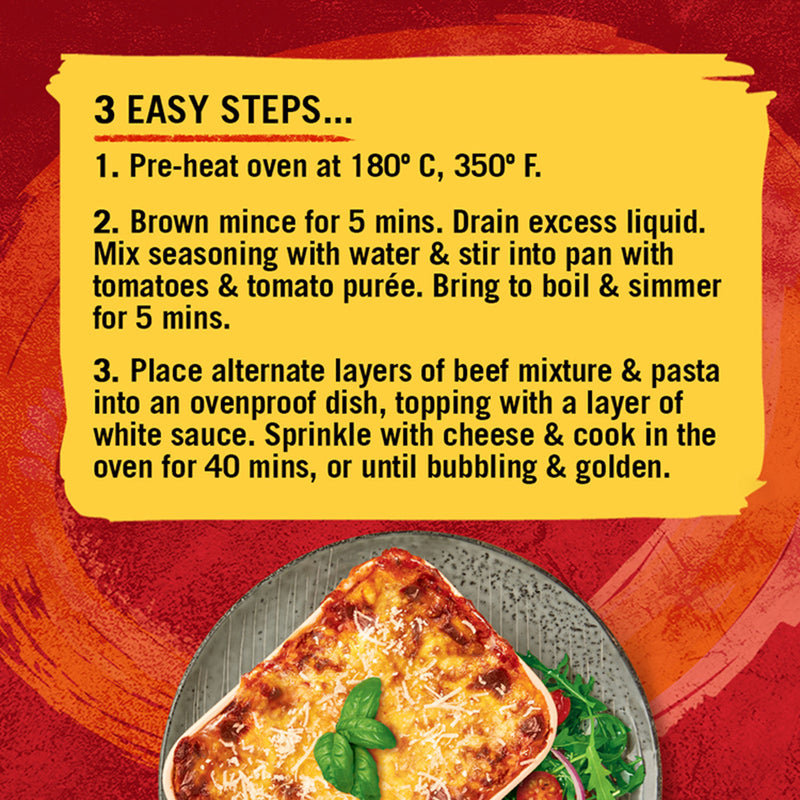 Schwartz Lasagne Recipe Mix 36g (British brand)
