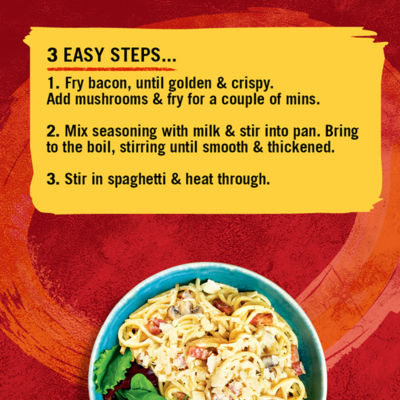 Schwartz spaghetti carbonara recipe mix 32g (British brand)