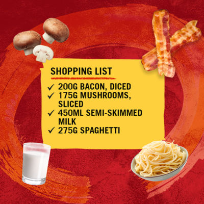 Schwartz spaghetti carbonara recipe mix 32g (British brand)