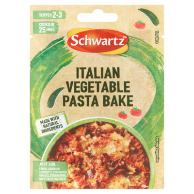Schwartz Italian Vegetable Pasta Bake mix 20g - British product