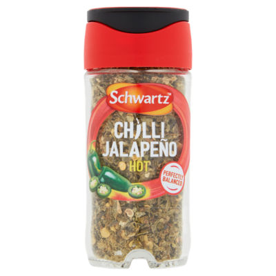 Schwartz crushed dried jalapeno hot 26g, imported from the UK