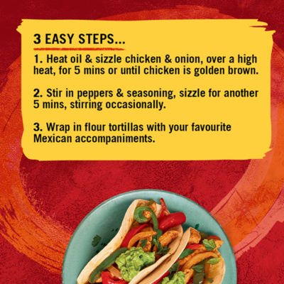 Schwartz chicken fajitas recipe mix 35g, imported from the UK