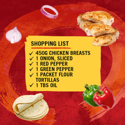 Schwartz chicken fajitas recipe mix 35g, imported from the UK