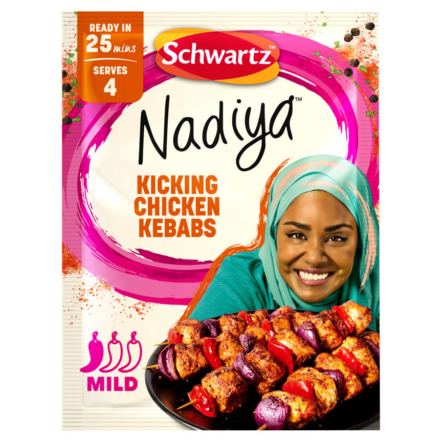 Schwartz Nadiya Kicking Chicken Kebabs 25g