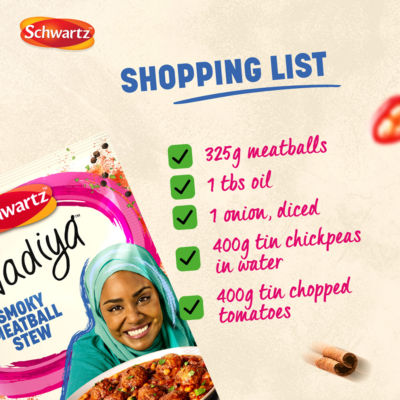 Schwartz Smoky Meatball Stew recipe mix 30g (British brand)