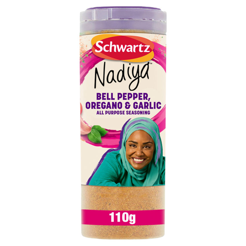 Schwartz Nadiya Bell Pepper, Oregano & Garlic All Purpose Seasoning 110g GOODS ASDA   