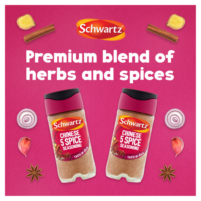 Schwartz Chinese 5 Spice Seasoning 58g (British brand)