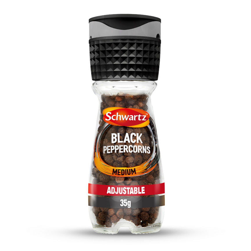 Schwartz Adjustable Grinder Black Peppercorns GOODS ASDA   