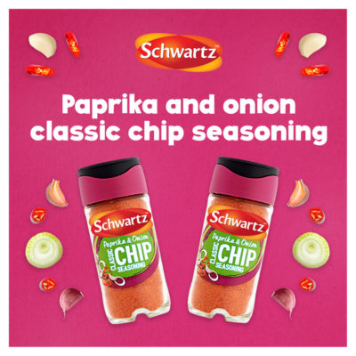 Schwartz classic paprika and onion chip seasoning 50g, imported from the UK