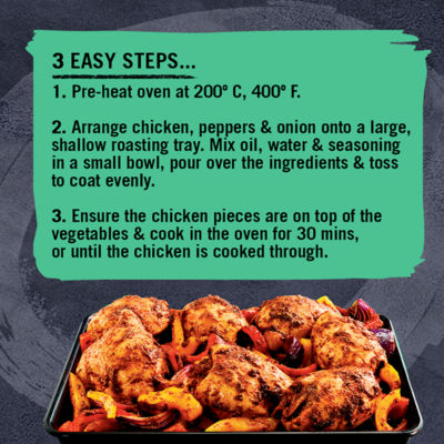 Schwartz Cajun chicken seasoning mix tray bake 30g (British brand)