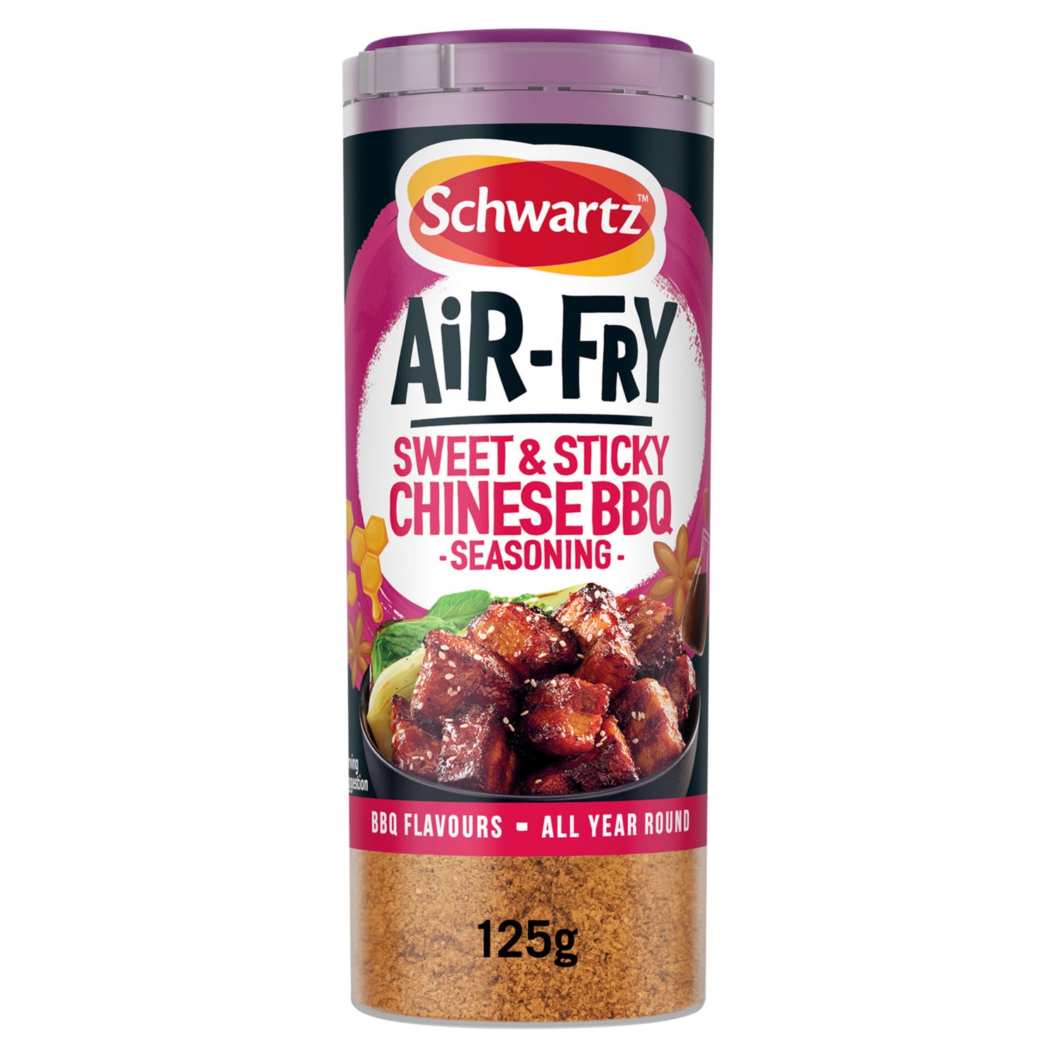 Schwartz Chinese BBQ seasoning drum 125g, UK version