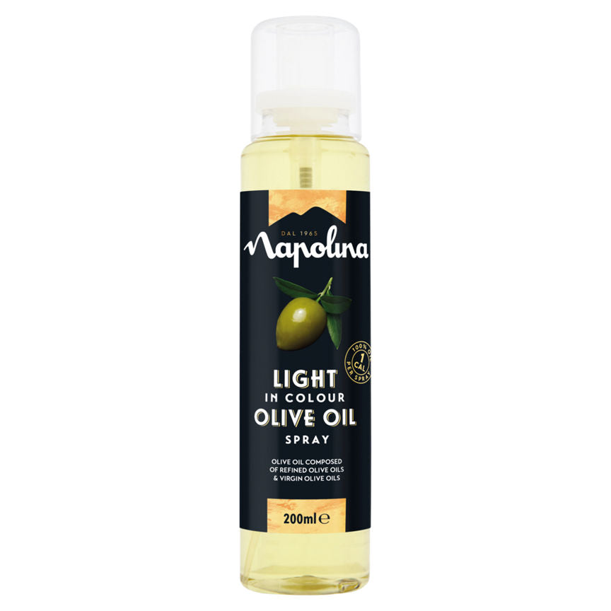 Napolina Light in Colour Olive Oil Spray 200ml GOODS ASDA   