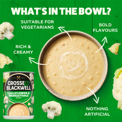 Soupe de Chou-fleur & Wensleydale Crosse & Blackwell en Conserve 400g