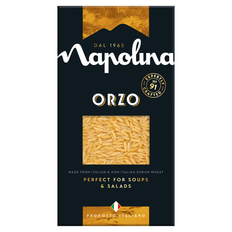 Napolina orzo pasta 500g, imported from the UK