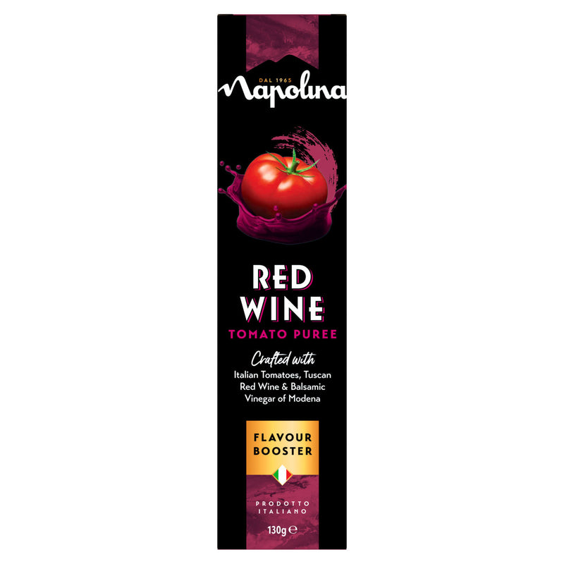 Napolina red wine tomato puree 130g, UK version