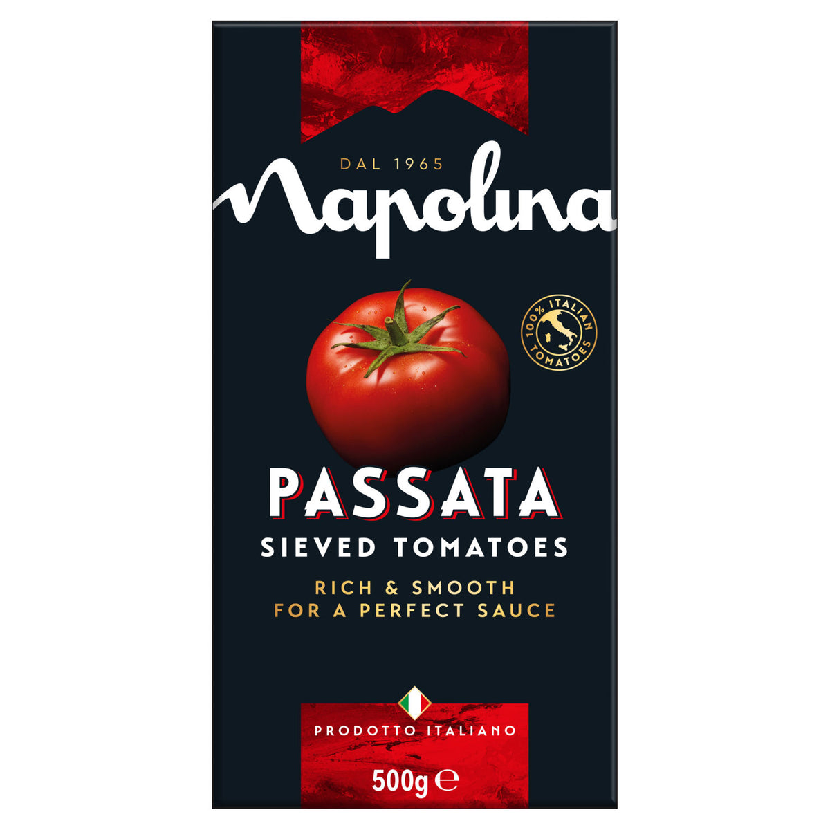 Napolina passata sieved tomatoes 500g, imported from the UK
