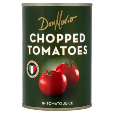 Don Mario chopped tomatoes in tomato juice 400g - British product