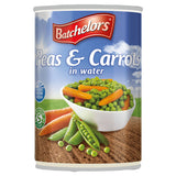 Batchelors canned peas and carrots in water 400g, UK version