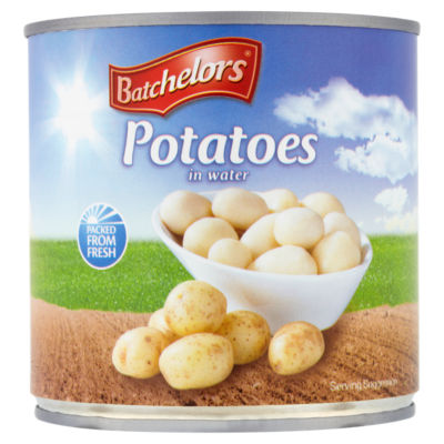 Batchelors potatoes in water 400g (British brand)