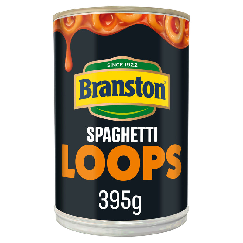 Branston spaghetti loops in tomato sauce 390g - British product