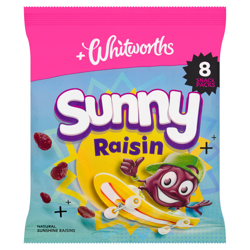 Whitworths Sunny Raisin snack packs 8 x 14g (British brand)