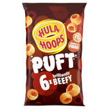 Hula Hoops beef flavour crisps 6 pack, UK version