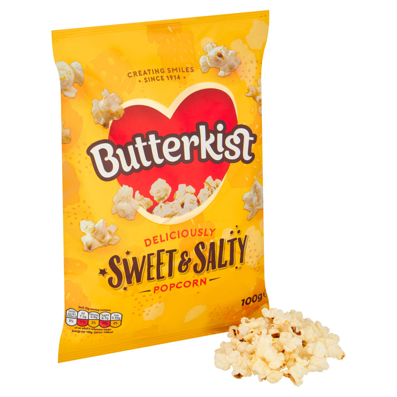 Butterkist sweet and salty popcorn 100g - British product