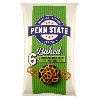 Penn State sour cream & chive pretzels multipack 6 pack (British brand)