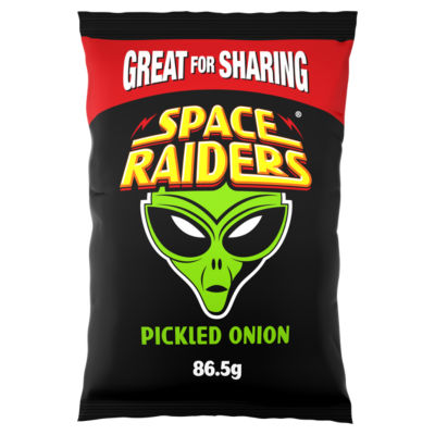 Space Raiders Syltet Løk Deling Potetgull 86.5g
