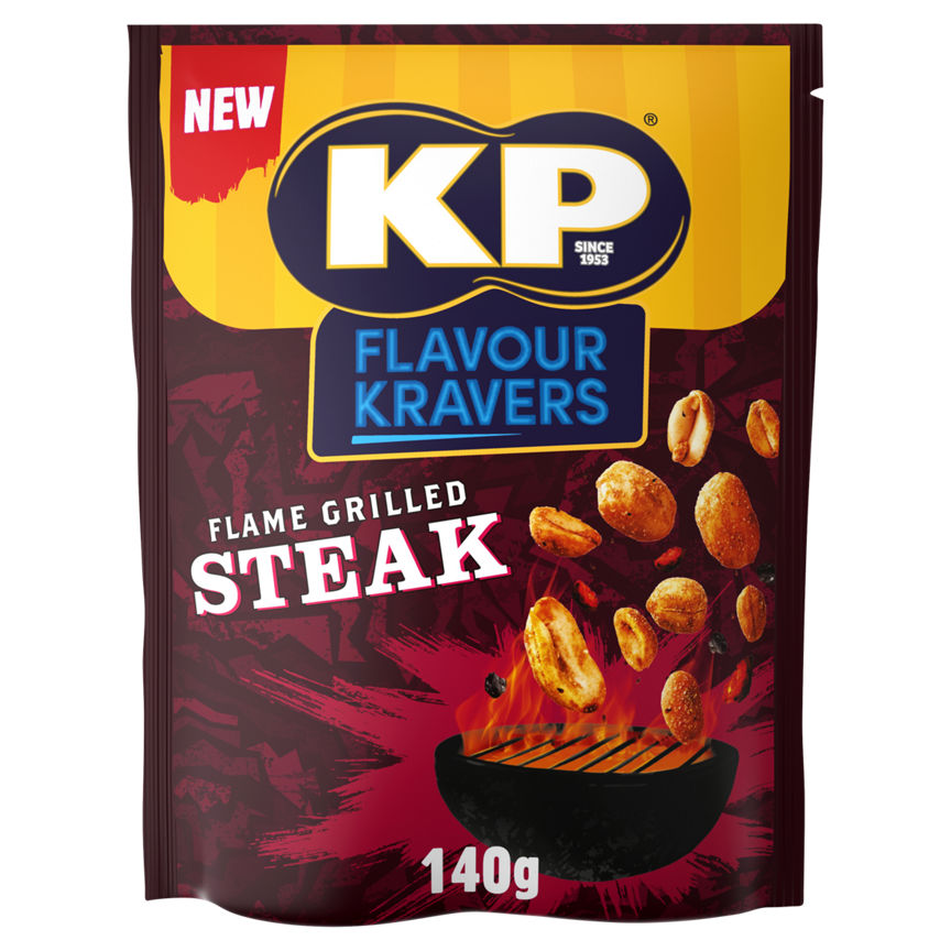 KP Flavour Kravers Flame Grilled Steak Peanuts GOODS ASDA   